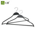 zara style black flat plastic shirt clothes hanger